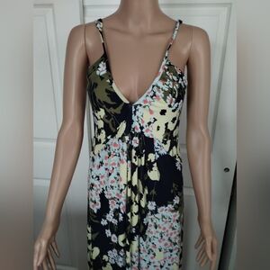 FP Movement by Free People Floral Maxi Dress - Black, Green, White